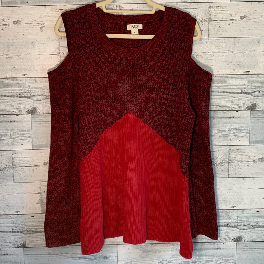Style Co ladies cold shoulder sweater